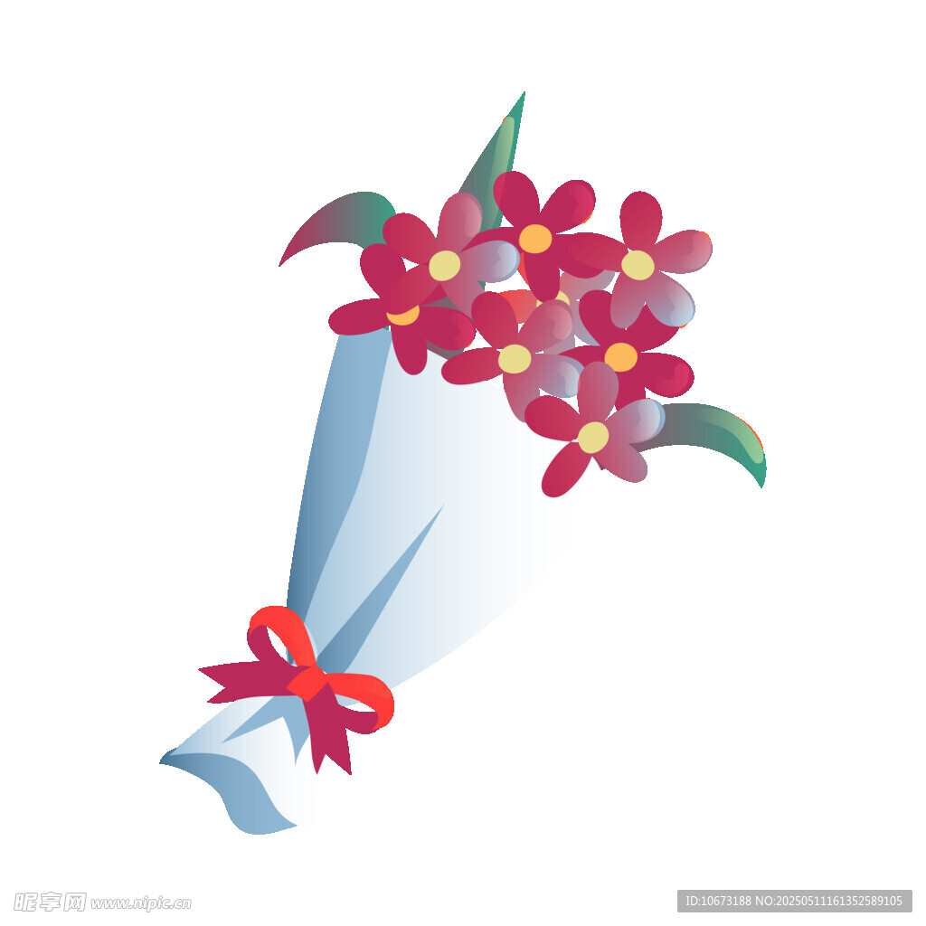 手绘花束插画
