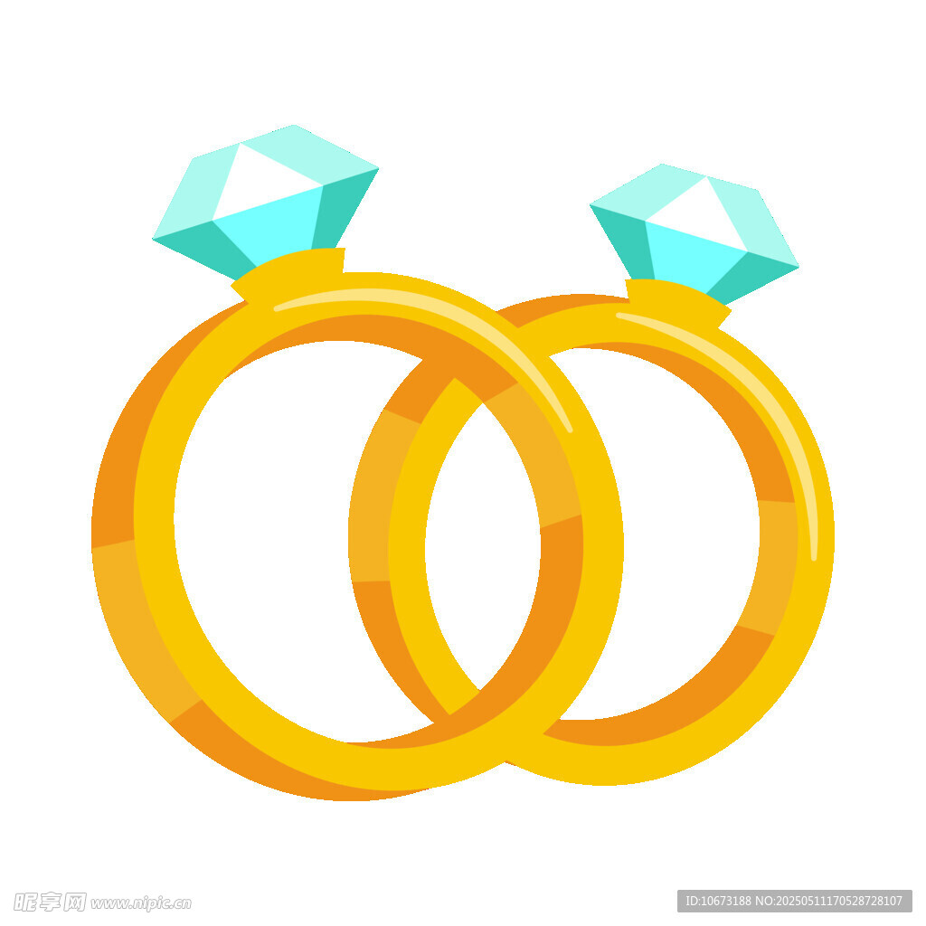 双金镶钻婚戒