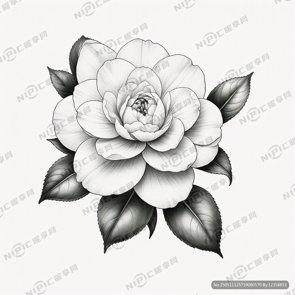 一幅极简风格的白色背景插画