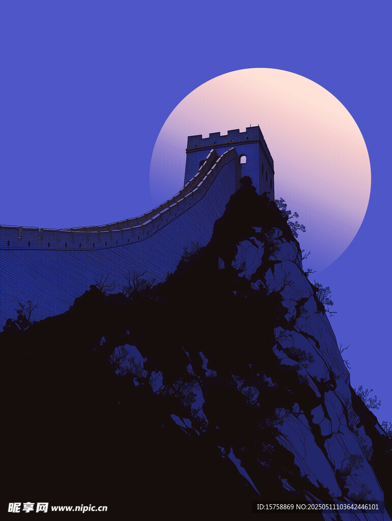 长城背景