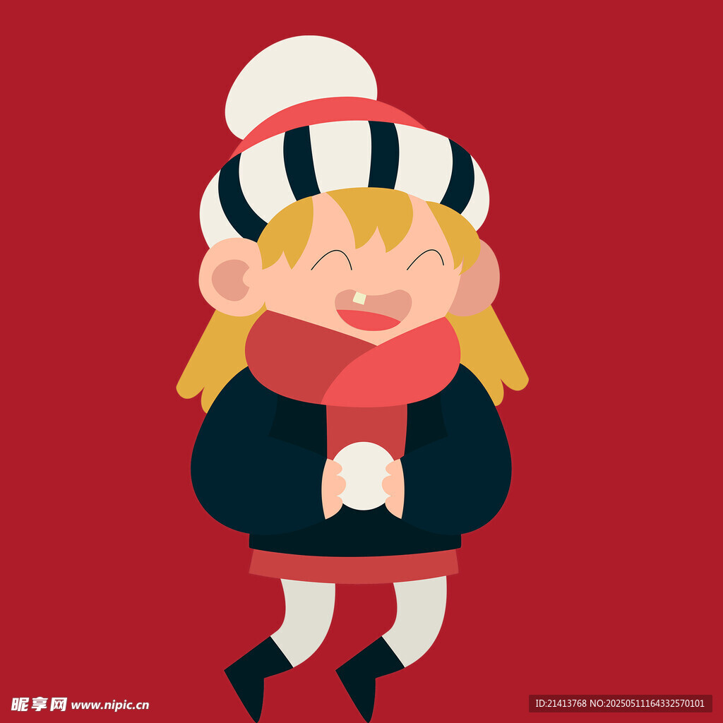 欢快小女孩