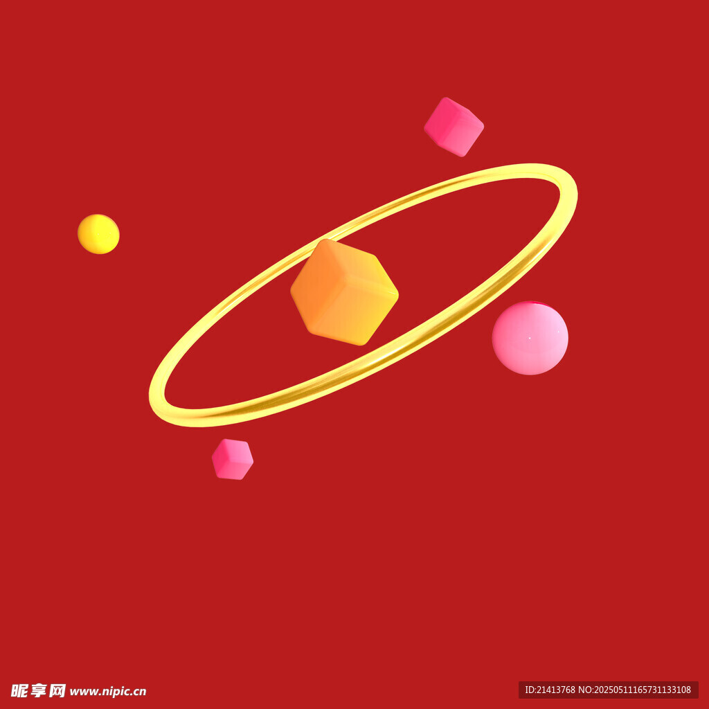 立体几何元素图案