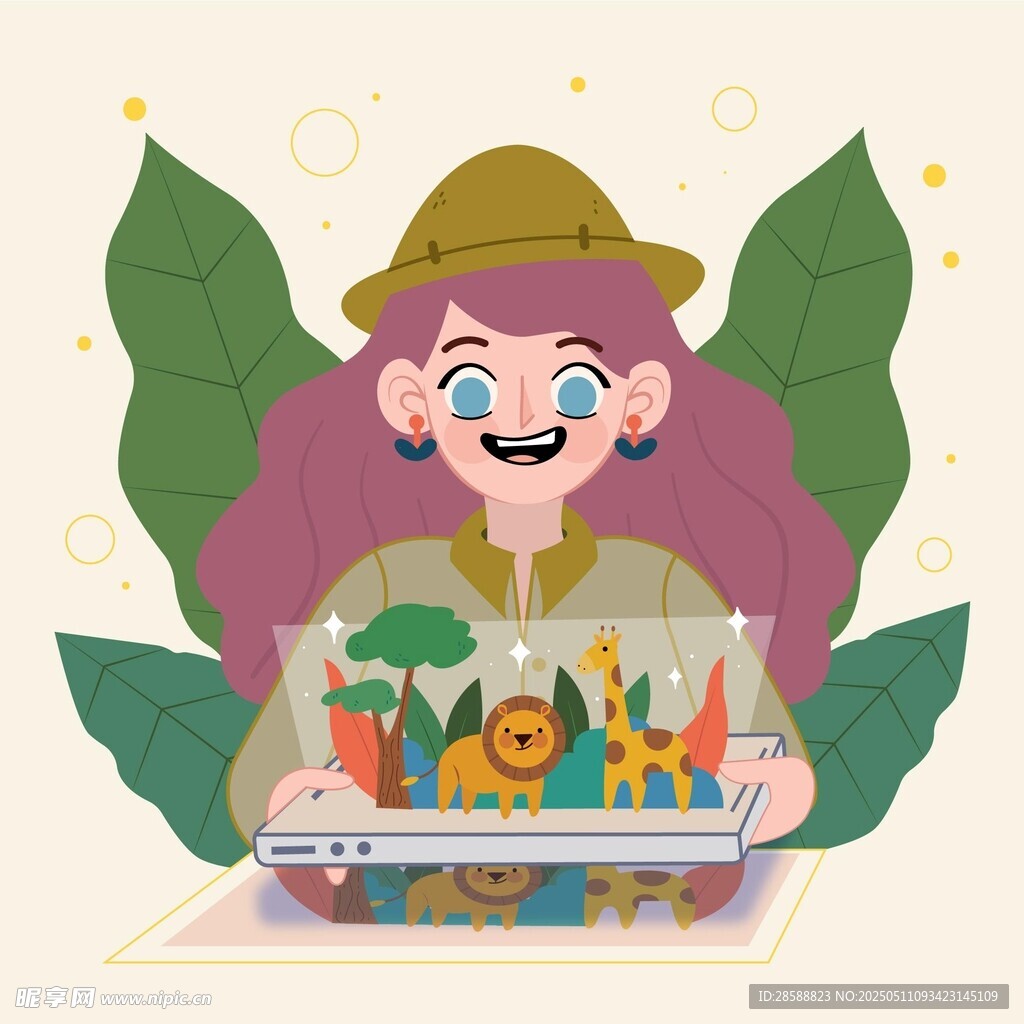 卡通女孩插图
