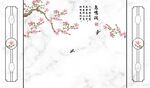 石纹花鸟背景