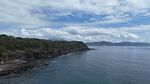 海岸风光 蓝天白云与海水