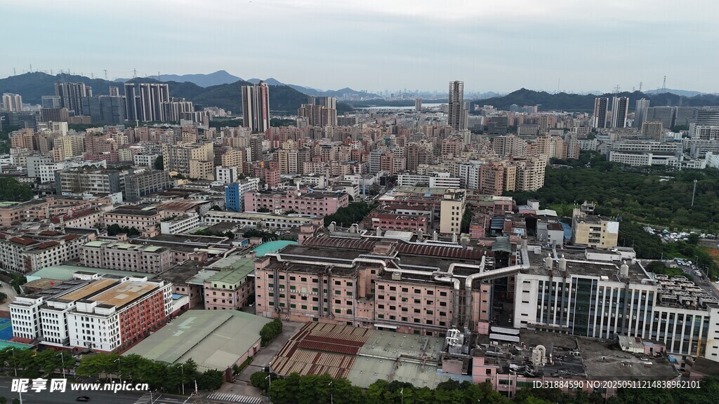 城市俯瞰景观图