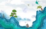 梦幻山水间的悠然景致