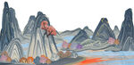 水墨山水风景图