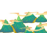 青山蜿蜒云雾绕