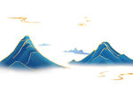 中式山水插画
