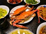 丰盛海鲜美食拼盘