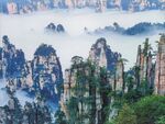 张家界奇峰云海壮丽景观