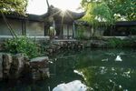 中式园林池塘美景
