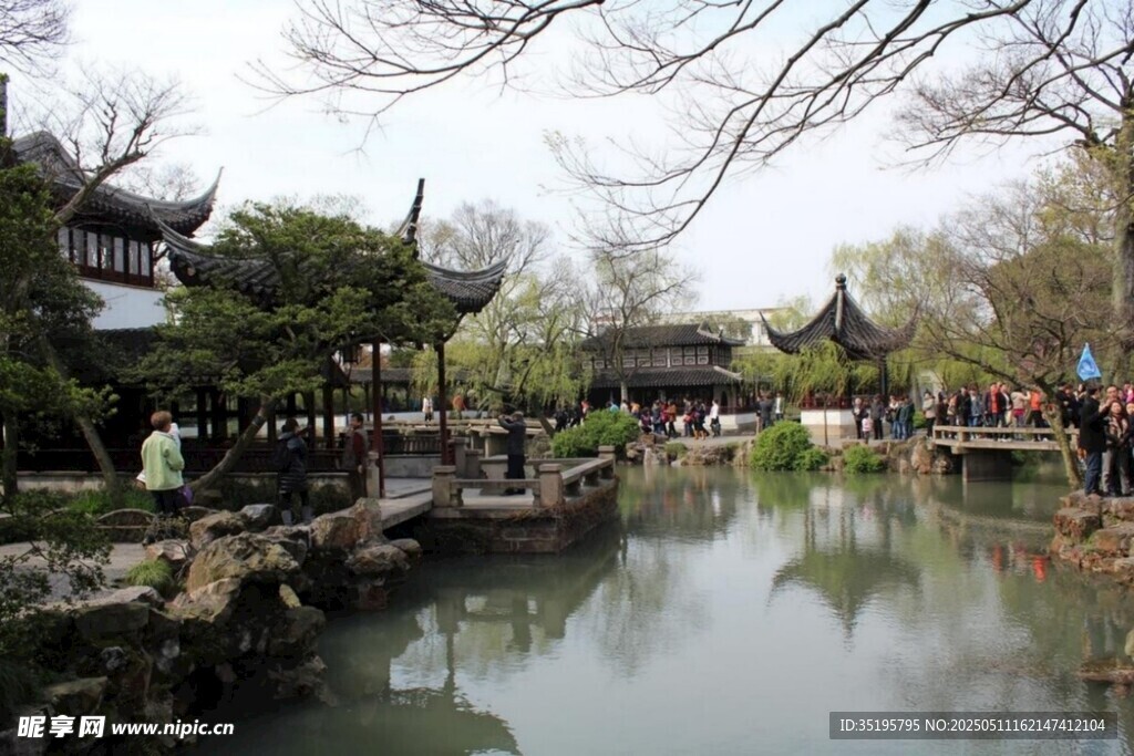 江南水乡古典园林景致