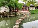 江南水乡别致水上步道
