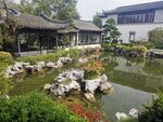 中式园林景观雅致池塘