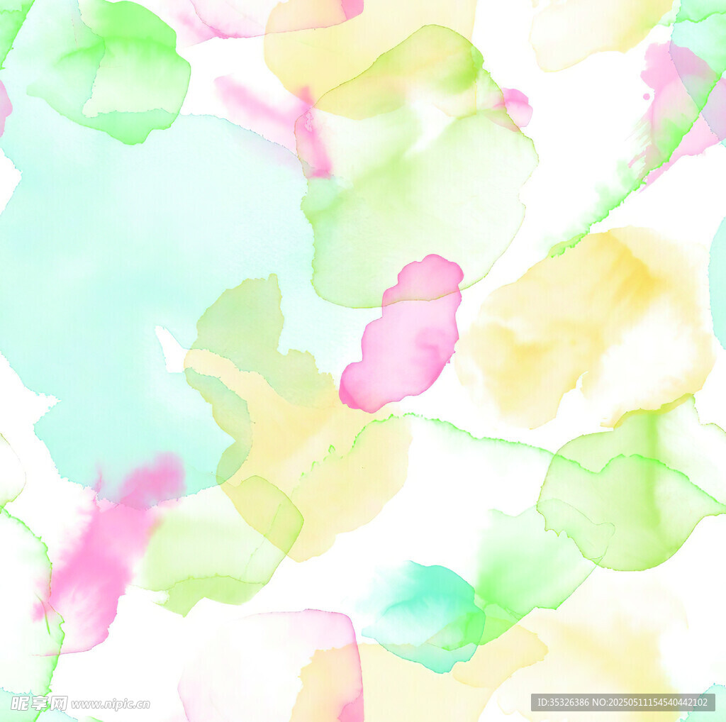 多彩水彩抽象背景图案