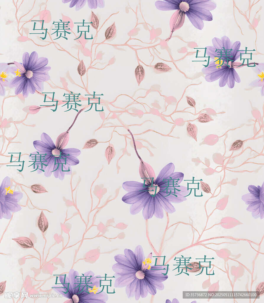 线条兰花线条花