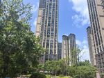 城市高楼与绿树景观