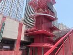 红色旋转建筑外观景观