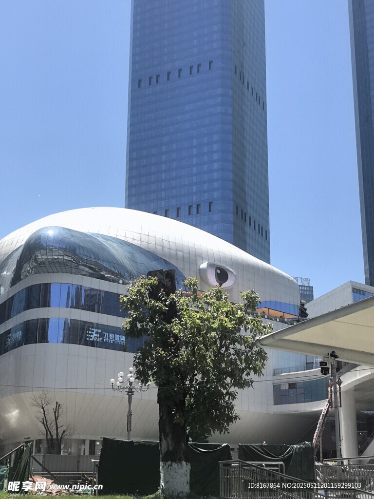未来感建筑与摩天大楼景观