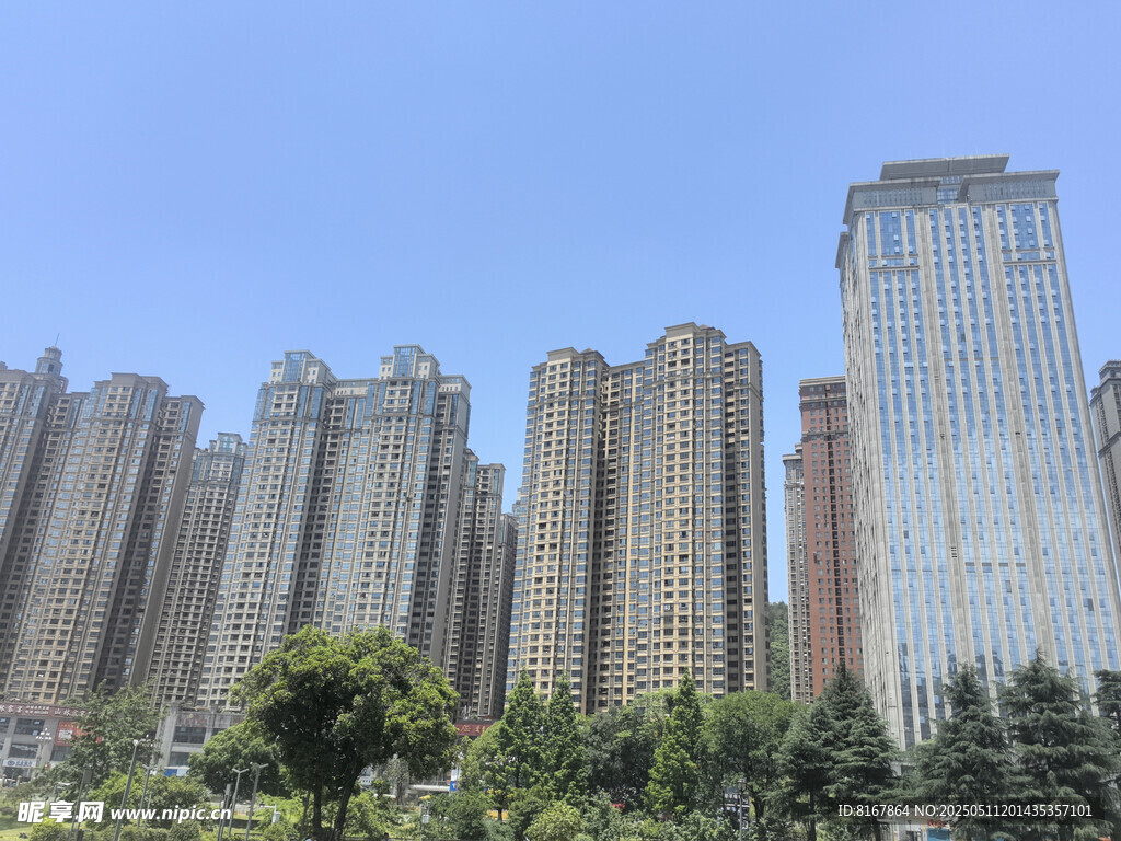 城市高楼林立景观