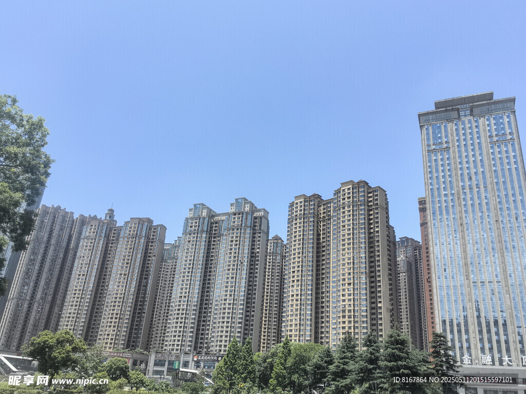 城市高楼林立景观