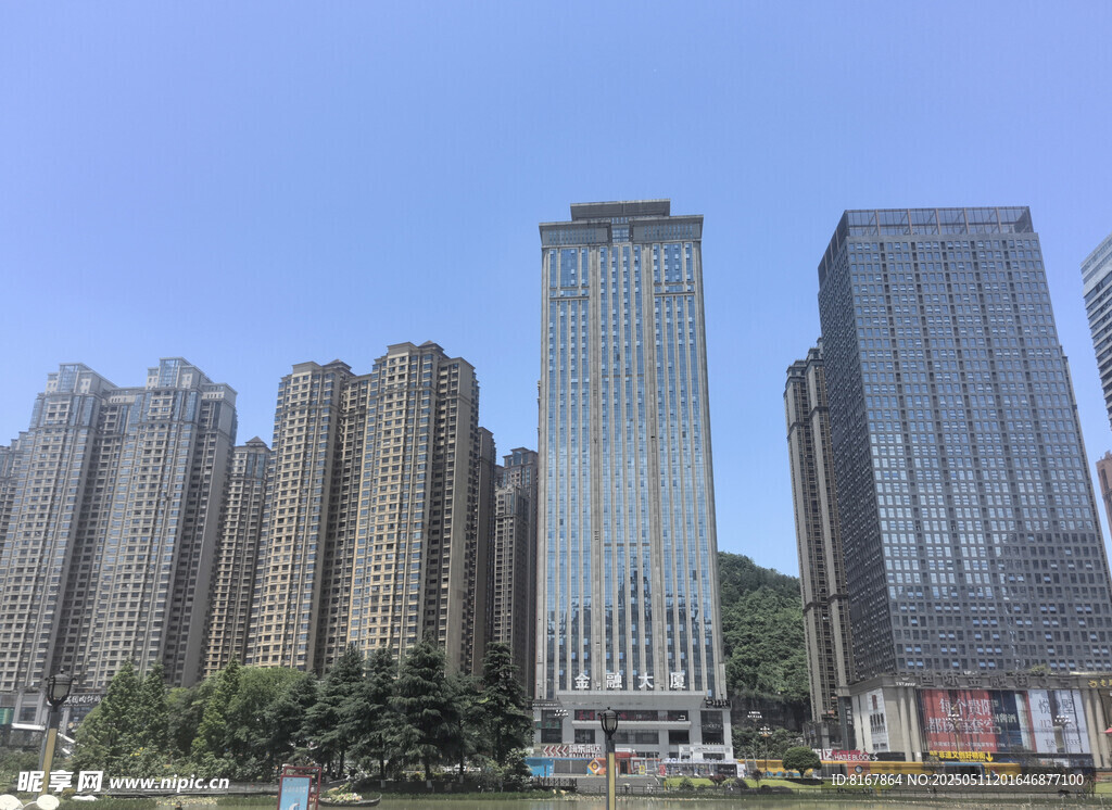 都市高楼林立景观