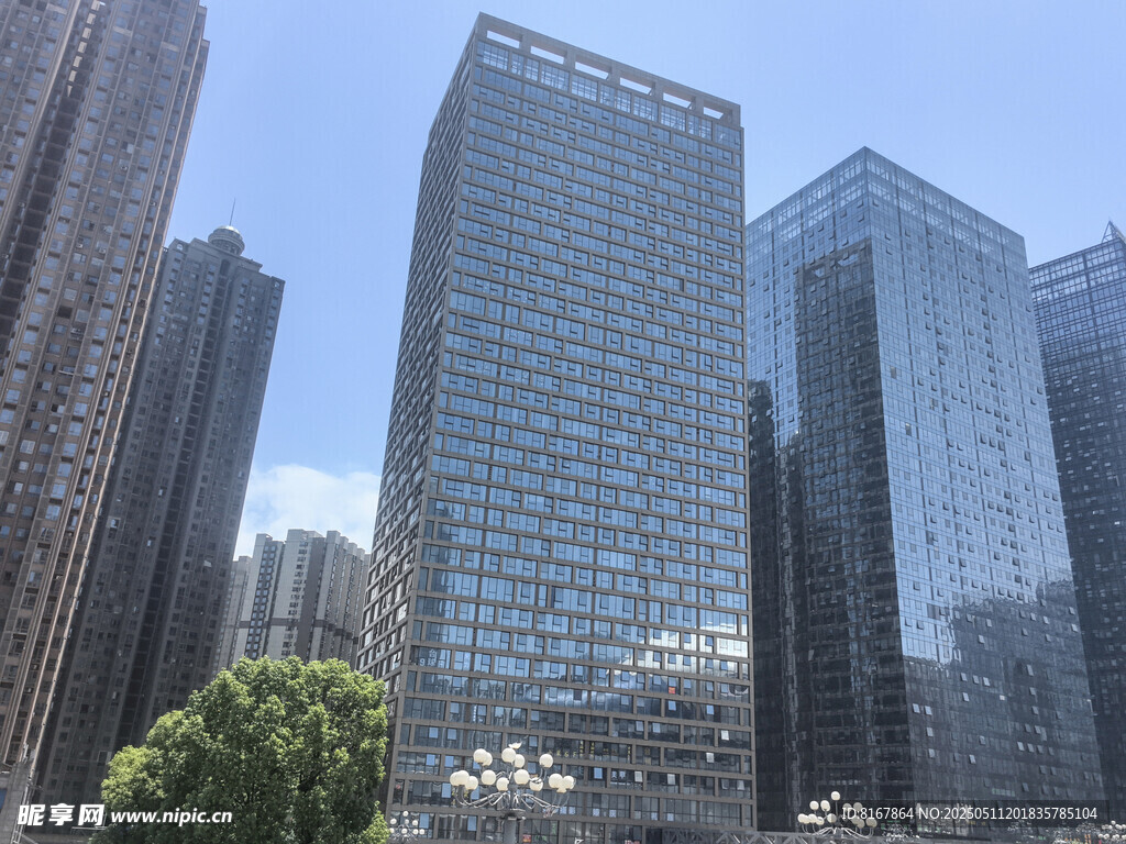 都市摩天大楼景观