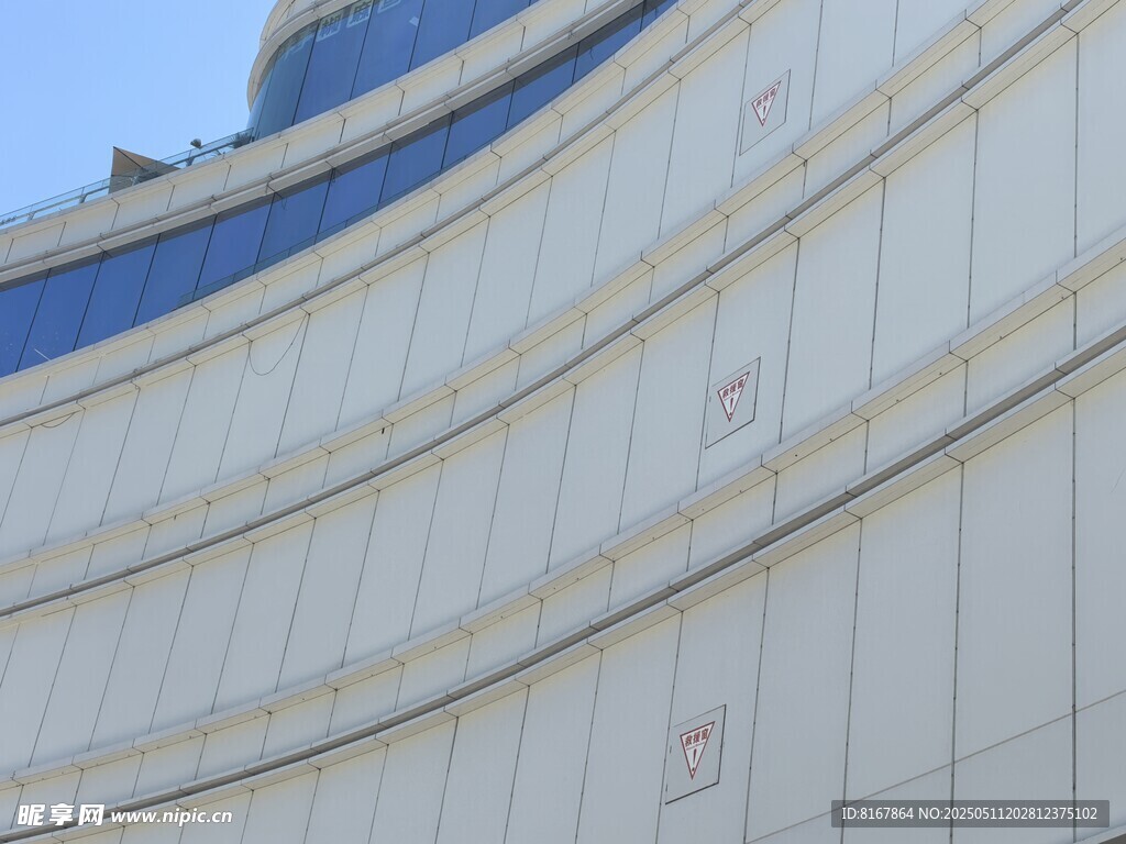 现代建筑外观局部特写