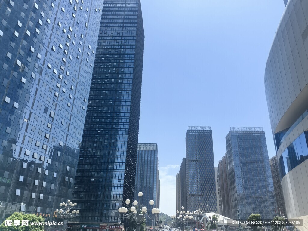 都市摩天大楼景观