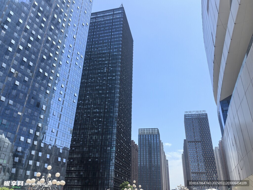 都市摩天大楼景观