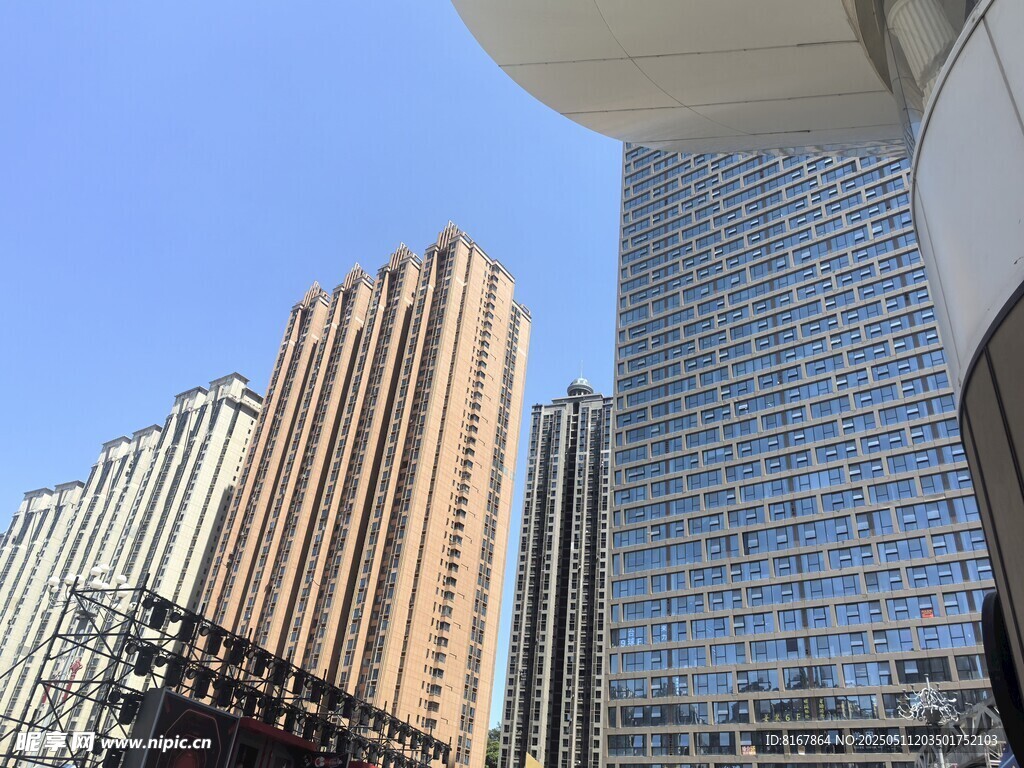 都市摩天大楼景观