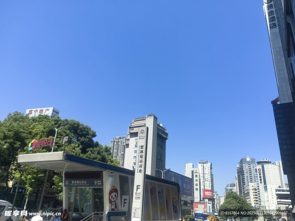 城市中的高楼与街边建筑
