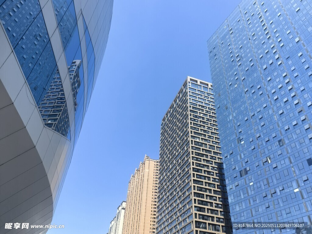 都市摩天大楼景观