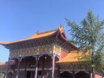 中式古建筑庙宇一角