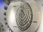 金属圆盘上的复杂几何图案