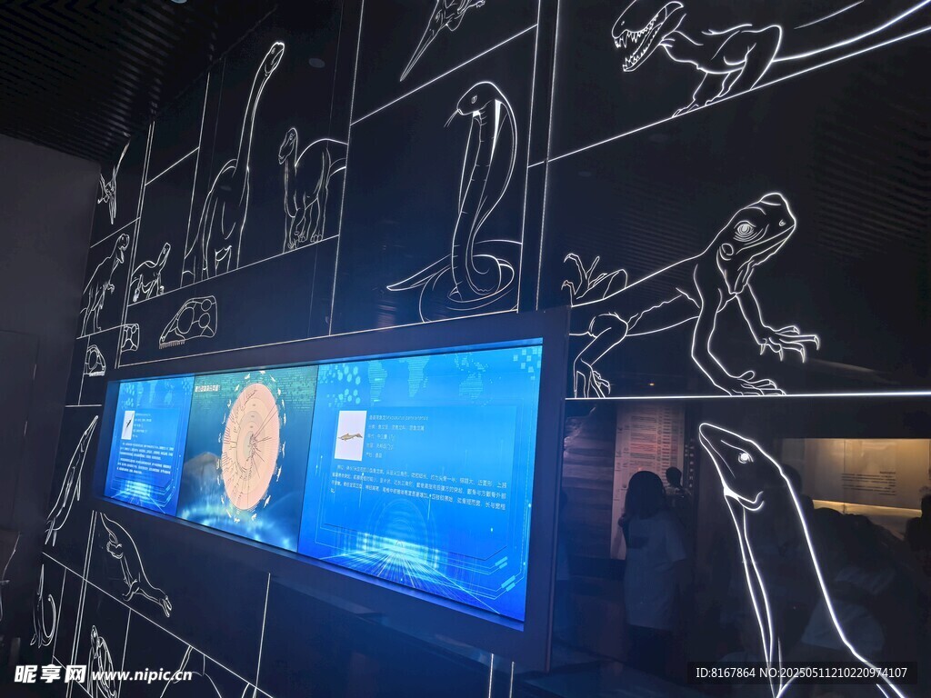 现代艺术风的室内鱼缸展示