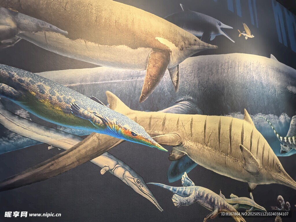 远古海洋生物群游景象