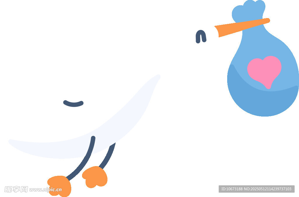 送宝宝的鹳鸟