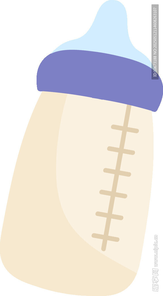 卡通婴儿奶瓶插画