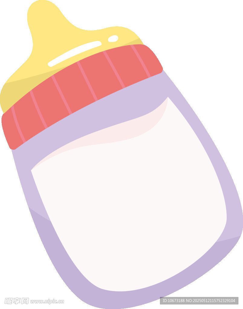 卡通婴儿奶瓶插画
