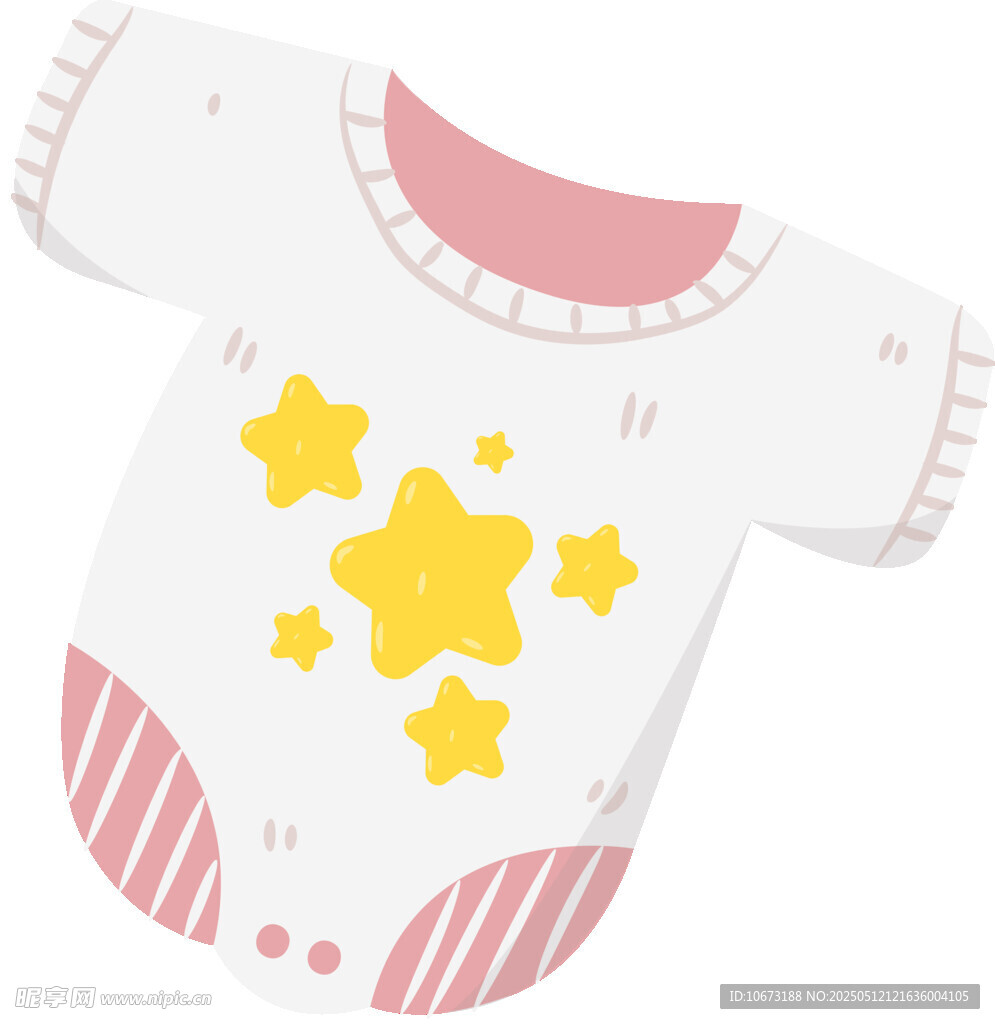 星星图案婴儿连体衣