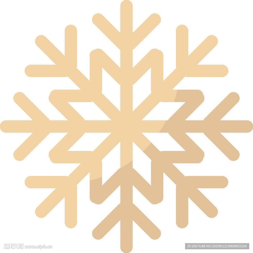 金色雪花图案