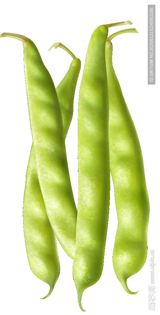 鲜嫩翠绿的新鲜豌豆荚