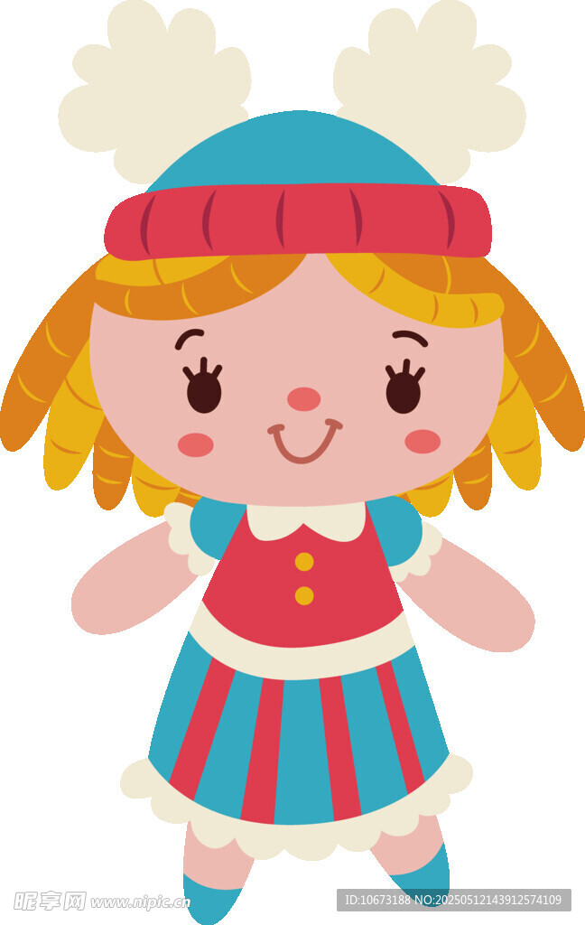 可爱卡通小女孩服饰形象