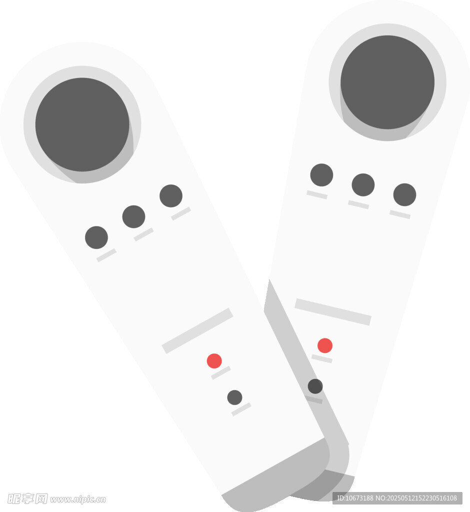 白色游戏手柄特写