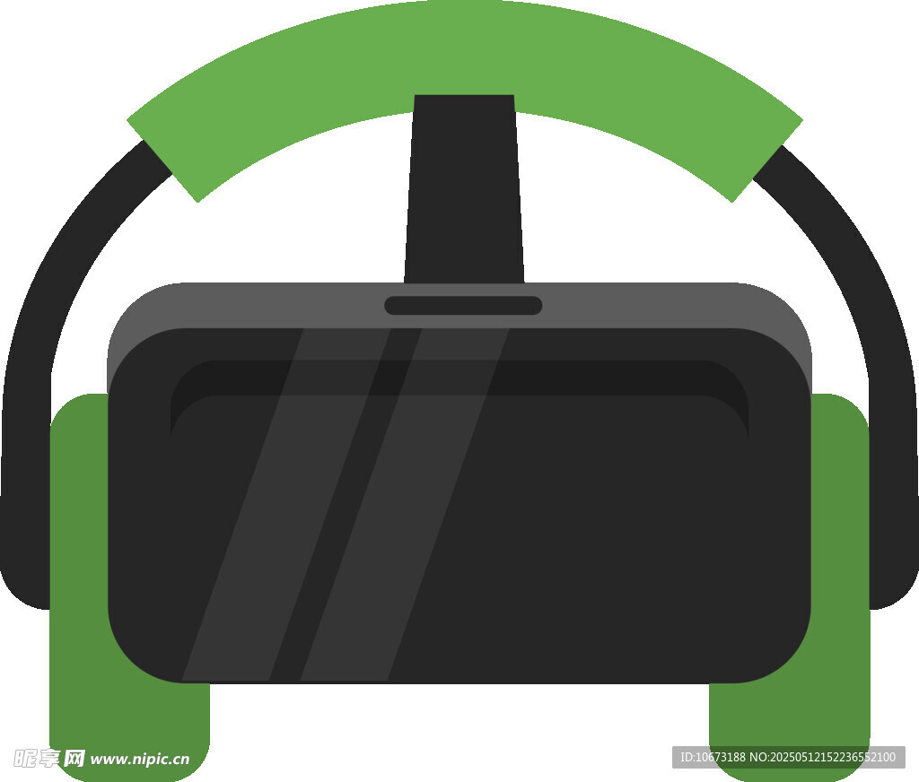 绿色虚拟现实VR眼镜设备