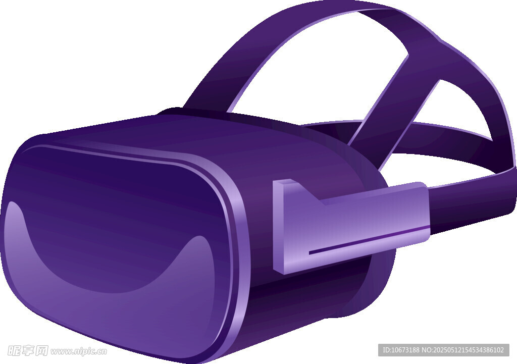 紫色虚拟现实VR眼镜