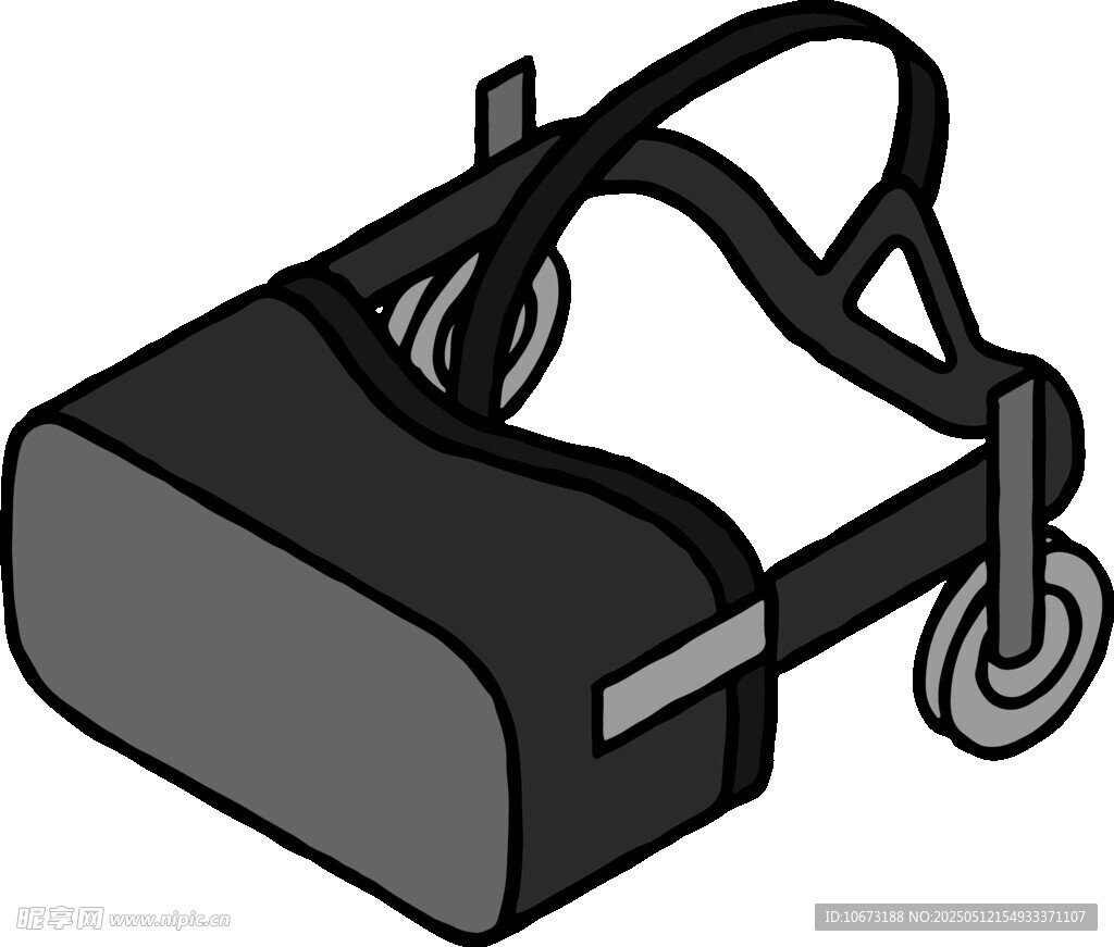 卡通风格虚拟现实VR眼镜